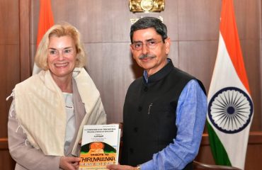 H.E.Mrs.May-Elin Stener, Ambassador of Norway to India, called on Thiru.R.N.Ravi, Hon’ble Governor of Tamil Nadu, at Raj Bhavan, Chennai - 01.11.2023