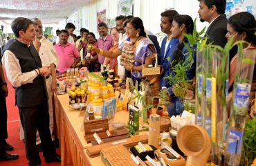 Thiru.R.N.Ravi, Hon’ble Governor of Tamil Nadu, visited the Agri Exhibition exhibited at Governor’s ‘Think To Dare’, series 12 interaction with Farm Personalities, held at Raj Bhavan, Chennai - 04.11.2023