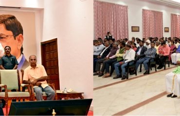 Thiru.R.N.Ravi, Hon’ble Governor of Tamil Nadu, interacted with the Agripreneurs, Farmers, Fishermen and Agri Scientists through Governor’s ‘Think To Dare’, series 12 interaction with Farm Personalities, held at Raj Bhavan, Chennai - 04.11.2023