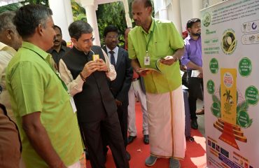 Thiru.R.N.Ravi, Hon’ble Governor of Tamil Nadu, visited the Agri Exhibition exhibited at Governor’s ‘Think To Dare’, series 12 interaction with Farm Personalities, held at Raj Bhavan, Chennai - 04.11.2023