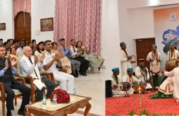 Thiru.R.N.Ravi, Hon’ble Governor of Tamil Nadu, along with invitees witnessed the cultural programmes  held at  the Celebration of Foundation Day of  Uttarakhand State, at Raj Bhavan, Chennai - 09.11.2023