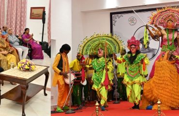 Thiru.R.N.Ravi, Hon’ble Governor of Tamil Nadu, witnessed the cultural performances held at ‘Tribals Pride Day and Jharkhand Foundation Day’ Celebration, at Raj Bhavan, Chennai - 15.11.2023.
