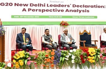 Thiru.R.N.Ravi, Hon’ble Governor of Tamil Nadu, participated as chief guest and addressed the gathering at Valedictory Function of Seminar on ‘ The G20 New Delhi Leaders Declaration : A Perspective Analysis’ held at Periyar Auditorium, Periyar University, Salem - 23.11.2023.