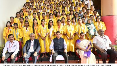 Hon’ble Governor of Tamil Nadu and Chancellor of Periyar University, presented the degrees and medals to the students at the 22nd convocation of the Periyar University, at Periyar Auditorium, Periyar University, Salem - 24.11.2023