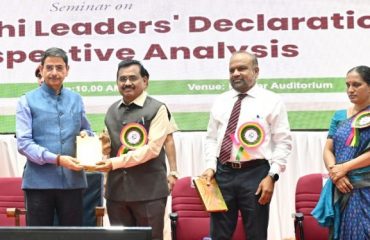 Thiru.R.N.Ravi, Hon’ble Governor of Tamil Nadu, participated as chief guest and felicitated the speakers at Valedictory Function of Seminar on ‘ The G20 New Delhi Leaders Declaration : A Perspective Analysis’, held at Periyar Auditorium, Periyar University, Salem - 23.11.2023.