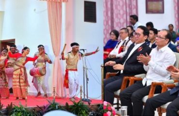 Thiru.R.N.Ravi, Hon’ble Governor of Tamil Nadu, witnessed the cultural programmes held at the celebration organized on Nagaland Foundation Day and on the eve of Assam Foundation Day, at Raj Bhavan, Chennai - 01.12.2023.