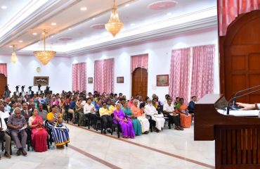 Thiru.R.N.Ravi, Hon'ble Governor of Tamil Nadu, addressed the gathering at Governor's 'Think To Dare' - Series-14: Interaction With Ayush and Traditional Medical Practitioners at Raj Bhavan, Chennai - 14.12.2023