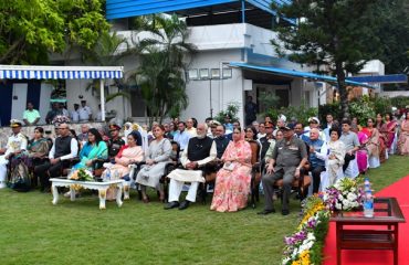 Thiru.R.N.Ravi, Hon’ble Governor of Tamil Nadu participated as Chief Guest at the Navy Day 'At Home' function organized as a part of Indian Navy Day Celebration at Naval Headquarters, Chennai-14.12.2023. First Lady of Tamil Nadu Tmt.Laxmi Ravi and other dignitaries were present