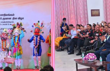 Foundation Day of Manipur, Meghalaya, Tripura, Uttar Pradesh States and Dadra & Nagar Haveli and Daman & Diu Union Territories celebrated at Bharathiar Mandapam ,Raj Bhavan ,Chennai. Thiru R. Kirlosh Kumar, I.A.S., Secretary to Governor and other dignitaries witnessed the cultural performances - 24.01.2024