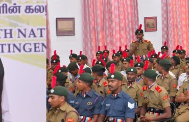 Thiru.R.N.Ravi, Hon’ble Governor of Tamil Nadu,interacted with the contingent of Tamil Nadu NCC who participated in Republic Day 2024 and congratulated the young cadets for their brilliant performances and winning prizes. Governor had an insightful and inspiring interaction with the young cadets and motivated them to work collectively for nation-building at the event hosted by Raj Bhavan, Chennai -01.02.2024