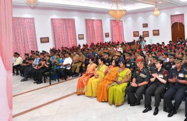 Thiru.R.N.Ravi, Hon’ble Governor of Tamil Nadu,interacted with the contingent of Tamil Nadu NCC who participated in Republic Day 2024 and congratulated the young cadets for their brilliant performances and winning prizes. Governor had an insightful and inspiring interaction with the young cadets and motivated them to work collectively for nation-building at the event hosted by Raj Bhavan, Chennai -01.02.2024