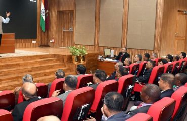 Hon’ble Governor of Tamil Nadu interacted with the participants of the National Defence College course, comprising senior officers of all wings of the Indian military, senior civil services and military officers from friendly countries, on the issues of National Security in the context of Emerging New Bharat, at National Defence College, New Delhi - 20.02.2024