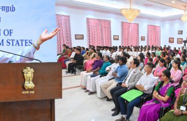 Thiru.R.N.Ravi, Hon'ble Governor of Tamil Nadu, addressed the gathering  at the celebration of Foundation Day of Arunachal Pradesh and Mizoram states, at Raj Bhavan, Chennai - 23.02.2024.