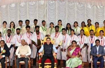 Hon'ble Governor of Tamil Nadu and the Chancellor of Tamil Nadu Agriculture University Thiru. R. N. Ravi conferred degrees on 3720 students at the 43rd convocation at University Convocation Hall, Tamil Nadu Agricultural University, Coimbatore (09.03.2024). Thiru. Manoj Ahuja, IAS, Secretary of the Department of Agriculture and Farmers Welfare, Government of India delivered inspiring and insightful convocation address.