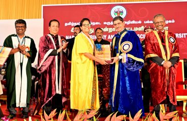 Thiru.R.N.Ravi, Hon’ble Governor of Tamil Nadu and Chancellor of Tamil Nadu Veterinary and Animal Sciences University awarded degrees and medals to 1166 students during the 23rd Convocation of Tamil Nadu Veterinary and Animal Sciences University, at Madras Veterinary College campus, Vepery, Chennai (13.03.2024). Dr. Raghavendra Bhatta, Deputy Director General (Animal Science), Indian Council of Agricultural Research (ICAR) delivered an inspiring and thought-provoking convocation speech.