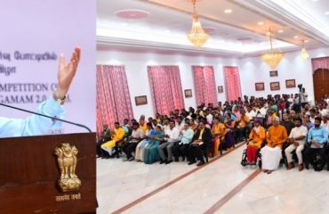 Thiru.R.N.Ravi, Hon’ble Governor of Tamil Nadu, felicitated the winners of experience sharing competition on Kashi Tamil Sangam 2.0 – 2023 and addressed the gathering at the function organized at Raj Bhavan, Chennai - 21.03.2024.