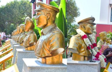 Thiru. R.N. Ravi, Hon'ble Governor of Tamil Nadu inaugurated as chief guest the 'Param Vir Chakra Garden' in honour of those 21 heroes who exhibited outstanding valor and made ultimate sacrifice in safeguarding unity and integrity of our Nation, at Sri Kanchi Mahaswami Vidya Mandir School Campus, Tambaram, Chennai - 30.03.2024.