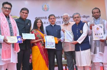Thiru.R.N.Ravi, Hon’ble Governor of Tamil Nadu launched Jain Social Groups International Federation (JSGIF)’s ‘PARI’ initiative at Gujarat State Foundation Day Celebration organized at Raj Bhavan, Chennai - 01.05.2024.