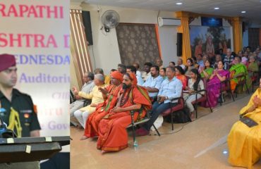 Thiru.R.N.Ravi, Hon'ble Governor of Tamil Nadu, participated as Chief Guest and addressed the gathering in a function celebrating Chhatrapathi Shivaji Jayanthi and Maharashtra State Foundation Day at Sanskrit College Campus, Mylapore, Chennai on 01.05.2024.