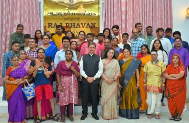Thiru.R.N.Ravi, Hon'ble Governor of Tamil Nadu and the First Lady of Tamil Nadu Tmt. Laxmi Ravi, presided over the International Mother's Day Celebration and felicitated the mother's of differently skilled special childrens at Bharathiar Mandapam, Raj Bhavan, Chennai on 12.05.2024