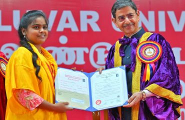 Thiru. R.N. Ravi Hon’ble Governor of Tamil Nadu and Chancellor of the Thiruvalluvar University, awarded 43,735 degrees to the students at the 18th convocation of the Thiruvalluvar University, at Thiruvalluvar University Campus, Vellore on 27.06.2024. Dr. G.A. Ramadass, Director, National Institute of Ocean Technology, Chennai participated as chief guest and other dignitaries were present.