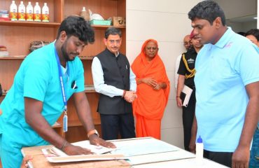 Thiru. R.N. Ravi, Hon'ble Governor of Tamil Nadu, inaugurated and visited Residence, Health Station, Activity Centre, Treatment Centre, Training and Resource Centre at Swami Dayananda Krupa Home at Sriperumbudur, Kancheepuram District on 06.04.2024.