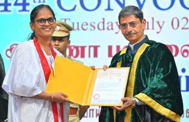 Thiru. R.N. Ravi, Hon’ble Governor of Tamil Nadu and Chancellor of Anna University, awarded 1,14,957 degrees to the students at the 44th convocation of the Anna University, at Vivekananda Auditorium, Anna University, Chennai on 02.07.2024. Prof. T. G. Sitharam, Chairman of AICTE, delivered an inspiring and thought-provoking speech.