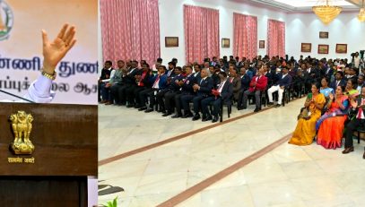 Thiru.R.N.Ravi, Hon’ble Governor of Tamil Nadu, interacted with more than 300 Guru's of Traditional Martial Arts at Governor’s ‘Think To Dare’ Series 15 : a live interaction programme, held at Raj Bhavan, Chennai - 06.07.2024.