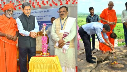 Thiru.R.N.Ravi, Hon’ble Governor of Tamil Nadu, participated as chief guest in valedictory function of 21 days National Prakrit Learning Workshop and visited the heritage Jain temples and caves at Arihanthagiri, Thiruvannamalai district - 10.07.2024.