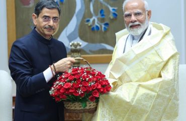 Thiru. R.N.Ravi, Hon’ble Governor of Tamil Nadu, called on Thiru. Narendra Modi, Hon’ble Prime Minister of India at New Delhi - 16.07.2024.