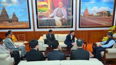 Thiru.Racha Aribarg, Consul General of Thailand in Chennai, called on Thiru.R.N.Ravi, Hon’ble Governor of Tamil Nadu at Raj Bhavan, Chennai - 25.07.2024.