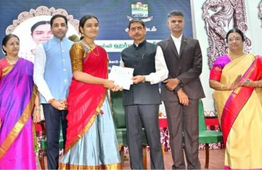 Thiru. R.N. Ravi, Hon'ble Governor of Tamil Nadu participated as chief guest and distributed prizes to the winners of Thiruvasagam Reciting Competition - 2024 at the Kalaithanthai Karumuttu Thiagarajan Chettiar Memorial Trust Founder's Day Celebration and Sivathiru Karumuttu T. Kannan Memorial Thiruvasagam Reciting Competition Awards - 2024 function held at Thiagarajar Arts and Science College, Teppakulam, Madurai on 29.07.2024.