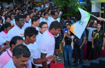 Thiru.R.N.Ravi, Hon'ble Governor of Tamil Nadu, flagged off the 'Freedom Run' as part of Har Ghar Tiranga in the run-up to the 78th Independence Day celebrations organised by The Tamil Nadu Dr.M.G.R.Medical University , Near Olcott School, Besant Nagar, Chennai. The marathon event witnessed enthusiastic participation from college students, youth and fitness enthusiasts, showcasing collective commitment to national pride and holistic well-being -11.08.2024.