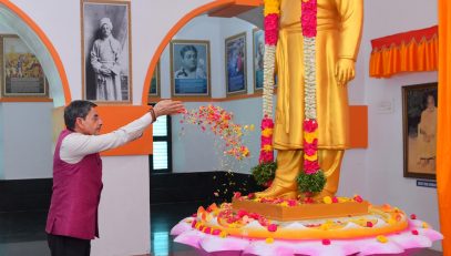 Thiru. R.N. Ravi, Hon'ble Governor of Tamil Nadu paid floral tributes to Swami Vivekananda, at Swami Vivekananda Memorial, Kunthukkal, Rameshwaram on 12.08.2024. This historic site is where Swami Vivekananda first touched Bharat upon his return from the Parliament of the World's Religions in Chicago in 1893.