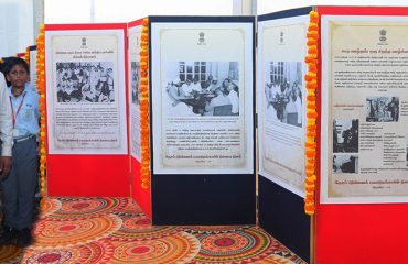 Thiru. R.N. Ravi, Hon'ble Governor of Tamil Nadu inaugurated an Photo Exhibition on the solemn occasion of 'Partition Horrors Remembrance Day' at Raj Bhavan, Chennai - 14.08.2024. Students from various schools visited the exhibition.