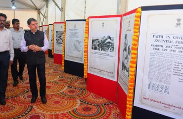 Thiru. R.N. Ravi, Hon'ble Governor of Tamil Nadu inaugurated an Photo Exhibition on the solemn occasion of 'Partition Horrors Remembrance Day' at Raj Bhavan, Chennai - 14.08.2024. Students from various schools visited the exhibition.