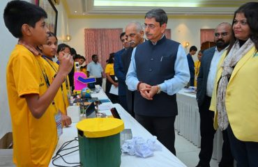 Thiru.R.N.Ravi, Hon’ble Governor of Tamil Nadu, participated as Chief Guest and visited the Exhibition of Young Scientist India - 10th Edition National Level Innovation Challenge event Bharathiar Mandapam, Raj Bhavan, Chennai - 22.08.2024, where students from across India showcased their innovative projects.