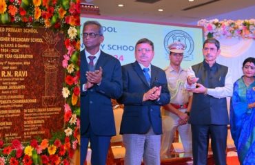 Thiru. R.N. Ravi, Hon'ble Governor of Tamil Nadu, participated as chief guest, unveiled the Stupa and Centenary Year Celebration plaque at the Cenetenary Year Celebration of K.T.C.T. Aided School and K.T.C.T. Girls Higher Secondary School, at Chennai - 01.09.2024.