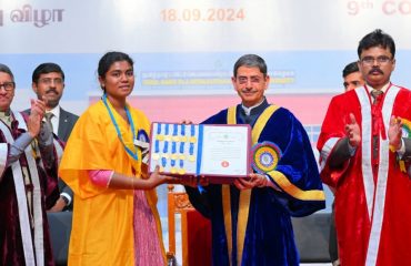 Thiru.R.N.Ravi, Hon’ble Governor of Tamil Nadu and Chancellor of Tamil Nadu Dr.J.Jayalalithaa Fisheries University awarded degrees and medals to the students during the 9th Convocation of Tamil Nadu Dr.J.Jayalalithaa Fisheries University, at University Auditorium, Tamil Nadu Dr.J.Jayalalithaa Fisheries University, Nagapattinam - 18.09.2024. Dr. C.N.Ravishankar, Director and Vice - Chancellor, ICAR- Central Institute of Fisheries Education, Mumbai delivered an inspiring and thought-provoking convocation speech.