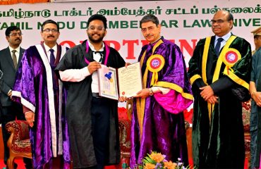 Thiru. R.N. Ravi Hon’ble Governor of Tamil Nadu and Chancellor of the Tamil Nadu Dr.Ambedkar Law University, presented the degrees and medals to students at the 14th convocation of the Tamil Nadu Dr.Ambedkar Law University, at the Tamil Nadu Dr.Ambedkar Law University Perungudi Campus, Chennai on 29.09.2024. Thiru.Justice D.KrishnaKumar, Hon’ble Judge, High Court of Madras, delivered the chief guest address.
