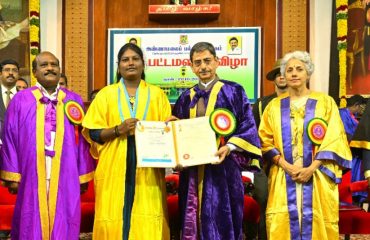 Thiru. R.N.Ravi, Hon’ble Governor of Tamil Nadu and Chancellor of the Annamalai University, Cuddalore, presented the medals and degrees to 38,975 students at the 86th convocation of the Annamalai University at Sastri Hall, Annamalai University, Cuddalore - 17.10.2024. Dr. Govi. Chezhiaan, Hon'ble Minister for Higher Education, Government of Tamil Nadu, Dr. Soumya Swaminathan, Principal Adviser, National Tuberculosis Elimination Program, Government of India and other dignitaries were present.