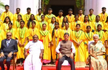 Thiru. R.N.Ravi, Hon’ble Governor of Tamil Nadu and Chancellor of the Annamalai University, Cuddalore, presented the medals and degrees to 38,975 students at the 86th convocation of the Annamalai University at Sastri Hall, Annamalai University, Cuddalore - 17.10.2024. Dr. Govi. Chezhiaan, Hon'ble Minister for Higher Education, Government of Tamil Nadu, Dr. Soumya Swaminathan, Principal Adviser, National Tuberculosis Elimination Program, Government of India and other dignitaries were present.
