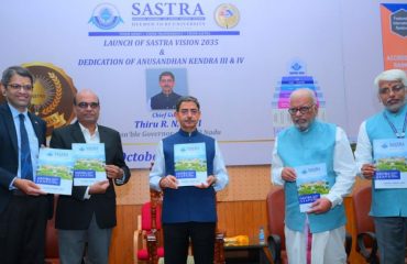 Thiru. R.N. Ravi, Hon'ble Governor of Tamil Nadu, participated as chief guest and released the vision document 'Launch of Sastra Vision 2035' at SASTRA Deemed University, Thanjavur - 19.10.2024