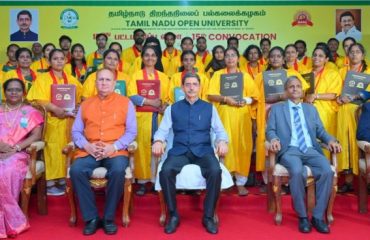 Thiru. R.N.Ravi, Hon’ble Governor of Tamil Nadu and Chancellor of the Tamil Nadu Open University, Chennai presented the medals and degrees to 6,940 students at the 15th convocation of the Tamil Nadu Open University at Convocation Hall, Tamil Nadu Open University, Chennai - 21.10.2024. Prof. Nageshwar Rao, Former Vice-Chancellor, Indira Gandhi National Open University, New Delhi and other dignitaries were present.