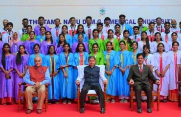 Thiru. R.N.Ravi, Hon’ble Governor of Tamil Nadu and Chancellor, The Tamil Nadu Dr. M.G.R. Medical University presented the medals and degrees to 35,793 students at 37th Convocation of The Tamil Nadu Dr. M.G.R. Medical University at Silver Jubilee Auditorium, The Tamil Nadu Dr. M.G.R. Medical University, Chennai - 24.10.2024. Prof. Dr. Vivek Lal, Director, Postgraduate Institute of Medical Education and Research, Chandigarh participated as chief guest and delivered the convocation address. Prof. Dr. K. Narayanasamy, Vice-Chancellor, The Tamil Nadu Dr. M.G.R. Medical University and other dignitaries were present.