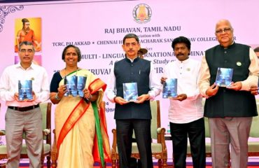 Thiru.R.N.Ravi, Hon’ble Governor of Tamil Nadu, inaugurated the two days Multi Lingual International Seminar on “A Comparative Study, Thiruvalluvar – Kabir das – Yogi Vemana” organized by TCRC Palakkad, Chennai Hindi Pracharak Sangh,DAV College Ajmer and released the book “Thirukuttrala Malai – Urai” authored by Prof. Thiru. K.T. Murugesan and the first copy was received by Thiru. Vanavil K. Ravi, at Raj Bhavan's Bharathiar Mandapam - 16.11.2024. Prominent academicians, spiritual leaders, and scholars are participating in this two-day seminar.