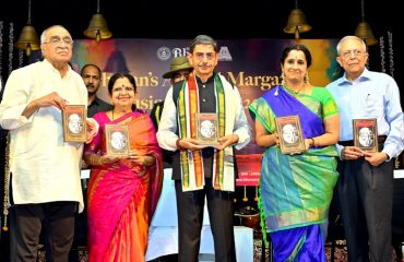 Thiru. R.N. Ravi, Hon'ble Governor of Tamil Nadu, inaugurated the Bhavan's Annual Margazhi Music Festival – 2024 and released the book ‘Kathaakaalakshepa’ (3rd Edition) written by Prof. Dr. Premeela Gurumurthy at Bhavan’s Pottipati Gnanamba Obul Reddy Auditorium, Mylapore, Chennai - 22.11.2024.