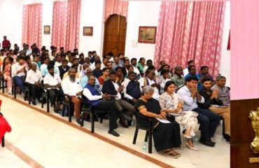 Thiru. R.N. Ravi, Hon'ble Governor of Tamil Nadu, participated as chief guest and addressed the gathering at the 69th Memorial Day (Mahaparinirvan Diwas) of Dr. B.R. Ambedkar at Raj Bhavan, Chennai - 06.12.2024.