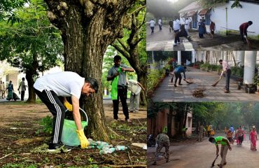 Thiru. R.N. Ravi, Hon'ble Governor of Tamil Nadu, inaugurated the 'Mass Cleaning -Shramdaan' programme at Raj Bhavan, Chennai - 28.12.2024. Alongside the Raj Bhavan family, he participated in the mass cleaning initiative of the Raj Bhavan campus. This dedicated routine activity is an integral part of the people-driven Swachhta Abhiyan, furthering the Nation’s commitment to cleanliness.