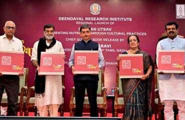 Thiru. R. N. Ravi, Hon'ble Governor of Tamil Nadu, released the Regional launch of the coffee table book 'Poshan Utsav - Celebrating Nutrition Through Cultural Practices' at Raj Bhavan, Chennai - 07.01.2025.